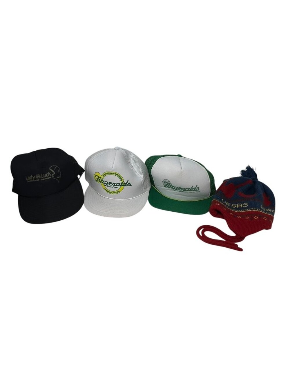 Las Vegas Casino Vintage Hat Cap Lot Trucker Snapback Dad Fitzgeralds Lady Luck